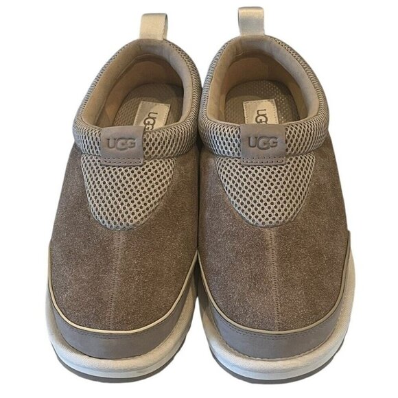 New UGG Tasman IOE Ceramic Taupe Leather Suede Shoes Sneakers - Picture 4 of 10